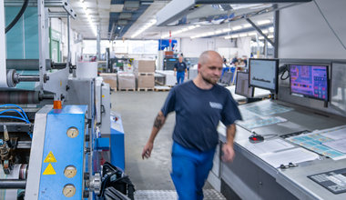 Flexodrukker met leidinggevende rol